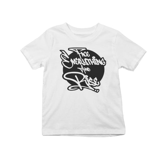 Kids Youth White “Groovy” Logo T-Shirt
